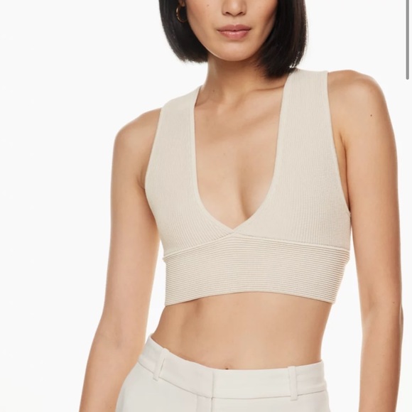 Babaton Sculpt Knit Deep V Tank - Picture 2 of 3